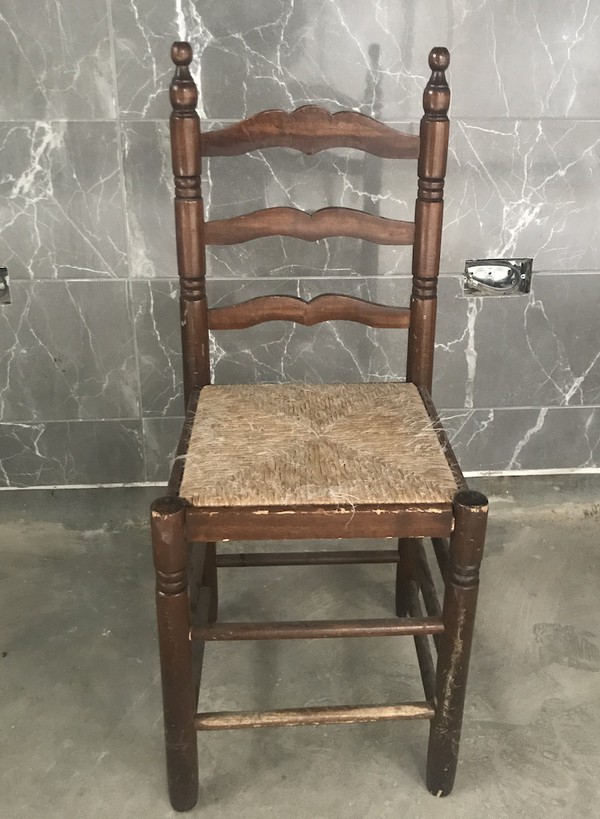 Rustic restaurant chairs