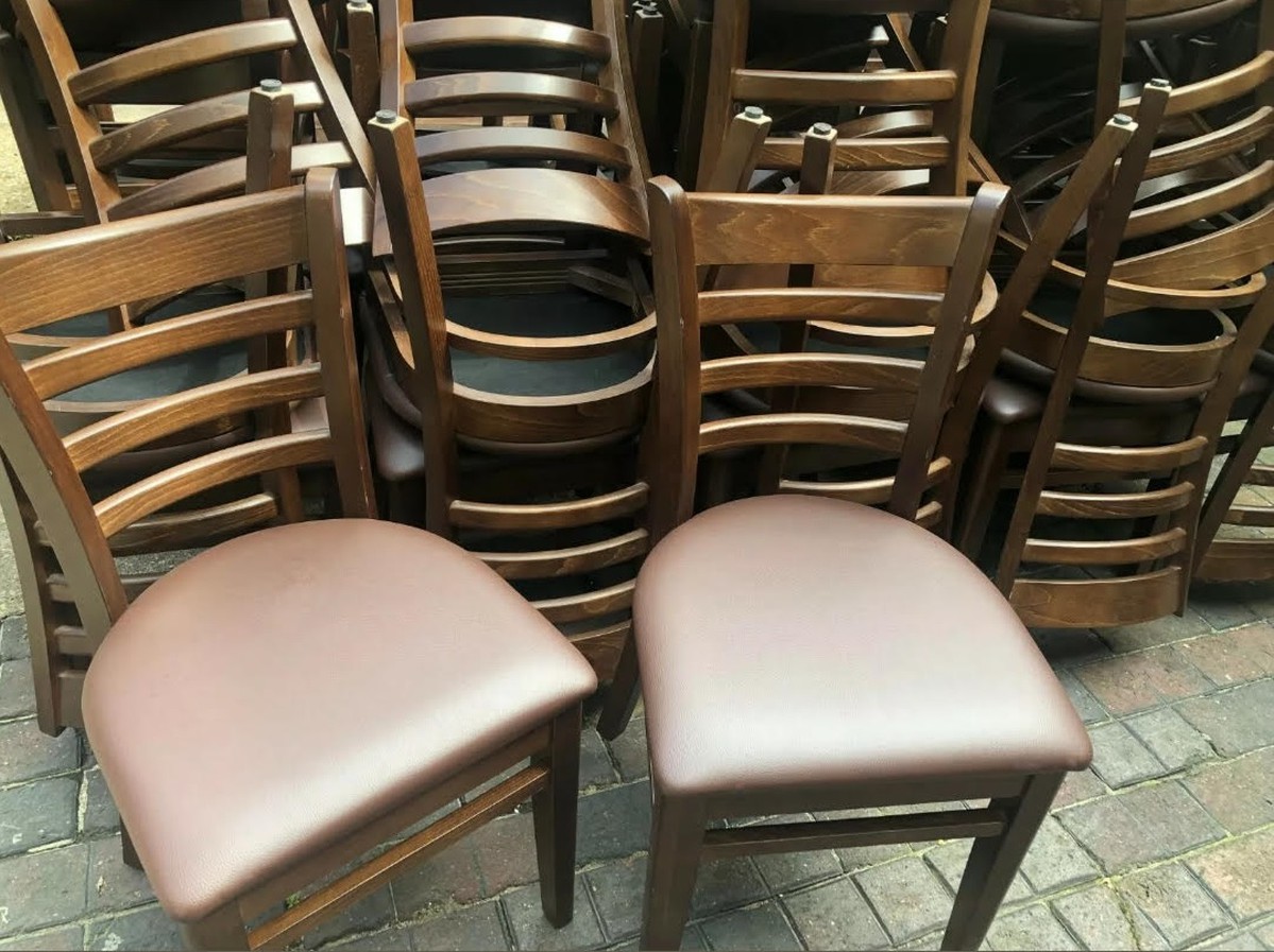 Secondhand Chairs And Tables Restaurant Chairs 20x Wooden 