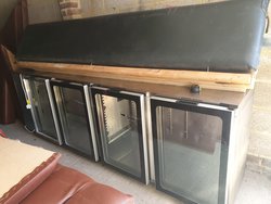 4 door under counter fridge