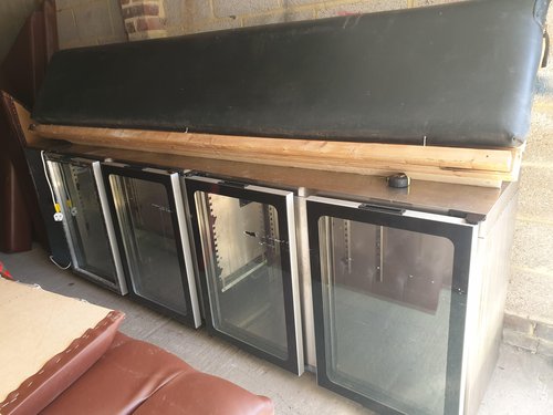 4 door under counter fridge