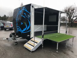Trailer stage for sale