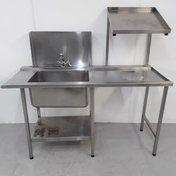 Single dish washer sink