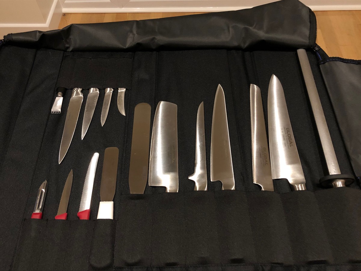 Secondhand Catering Equipment Chefs Knives Set Of Global Knives