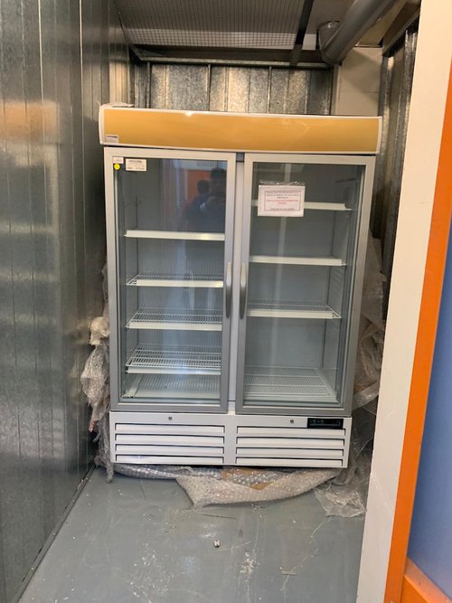 Double Door Display Fridge Merchandiser