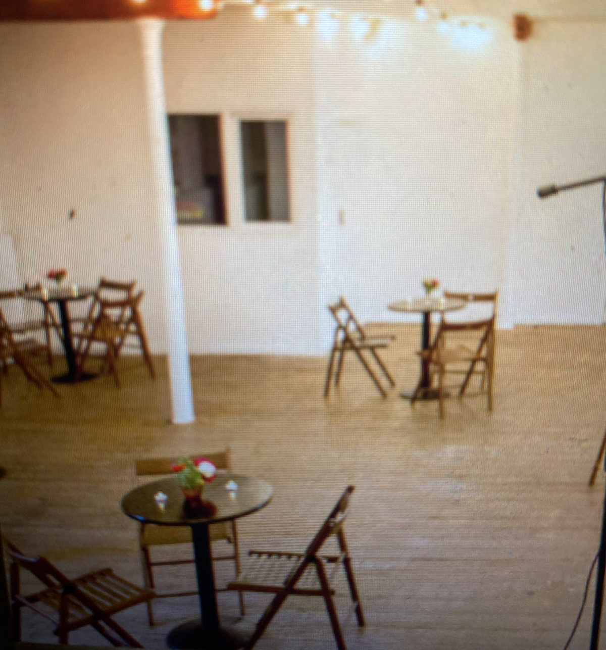 Secondhand Chairs and Tables Restaurant or Cafe Tables 4x Dark Wood