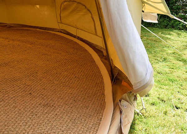 Coir matting for bell tents