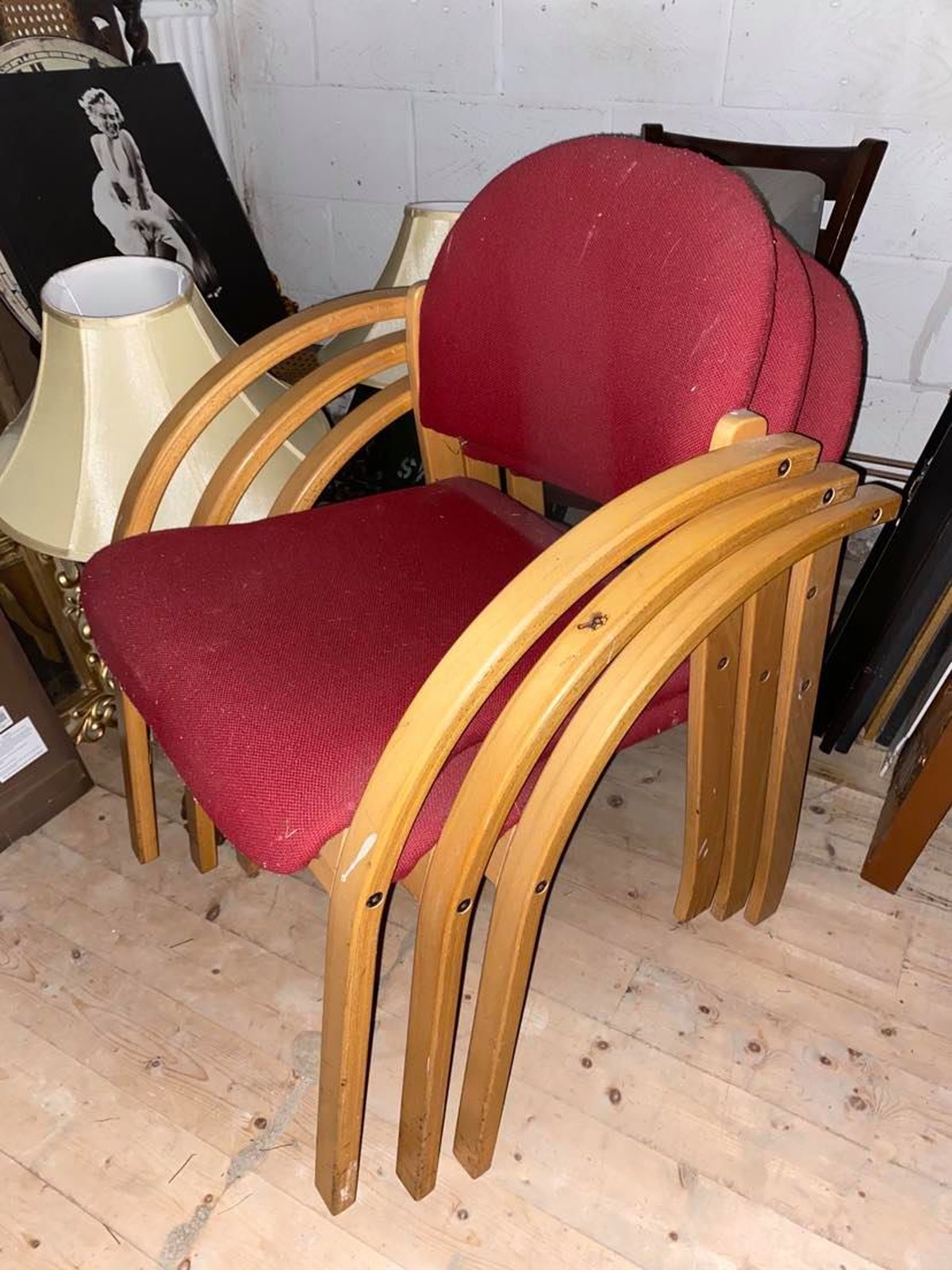 Secondhand Chairs and Tables Cafe or Bistro Chairs 3x Reception