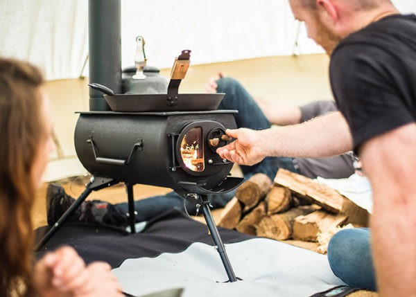 Bell tent stove