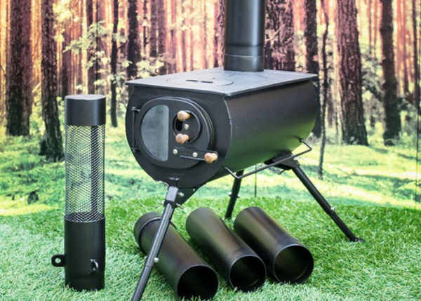 Bell tent wood burner