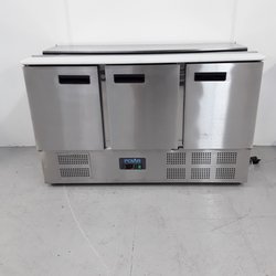 3 Door Bench Prep Fridge