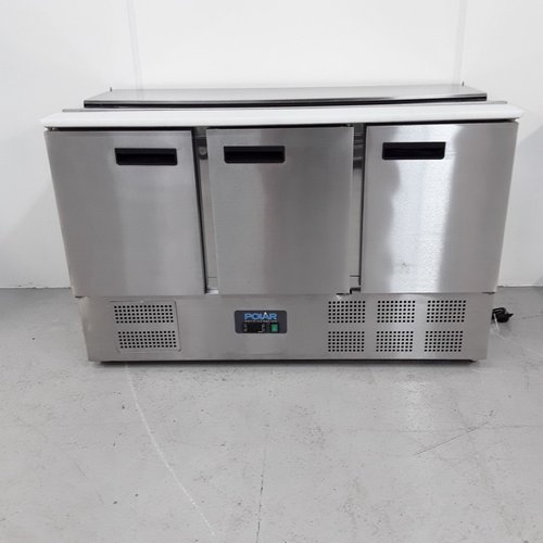 3 Door Bench Prep Fridge