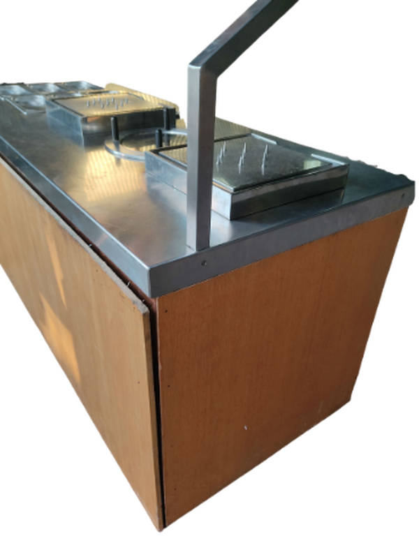 Carvery counter on wheels