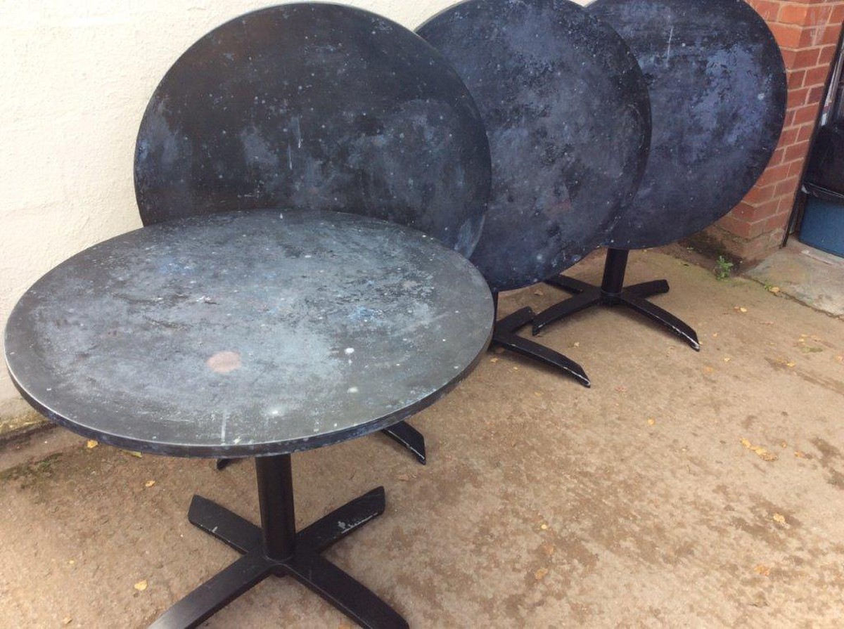 second hand outdoor table