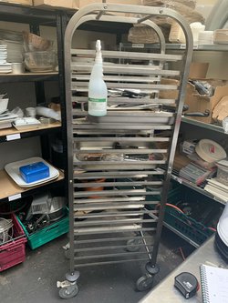 Vogue 20 Level Gastronorm Racking Trolley