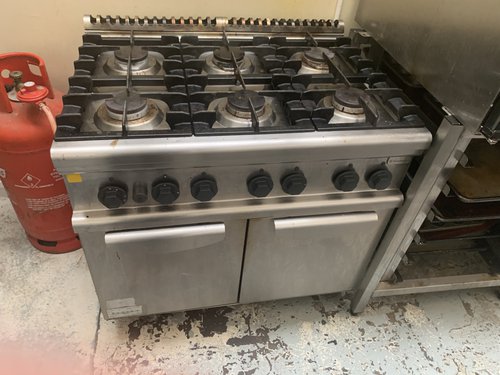 Six burner gas oven LPG