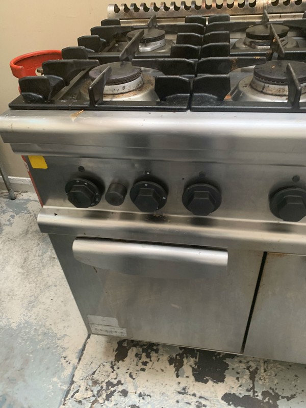 Secondhand Catering Equipment Gas Range Cookers Electrolux 6 Burner