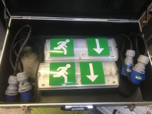 Marquee fire exit signs Marquee fire exit signs