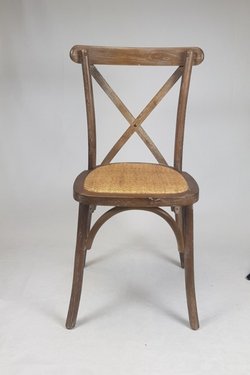 Rustic Oak Crossback Chairs