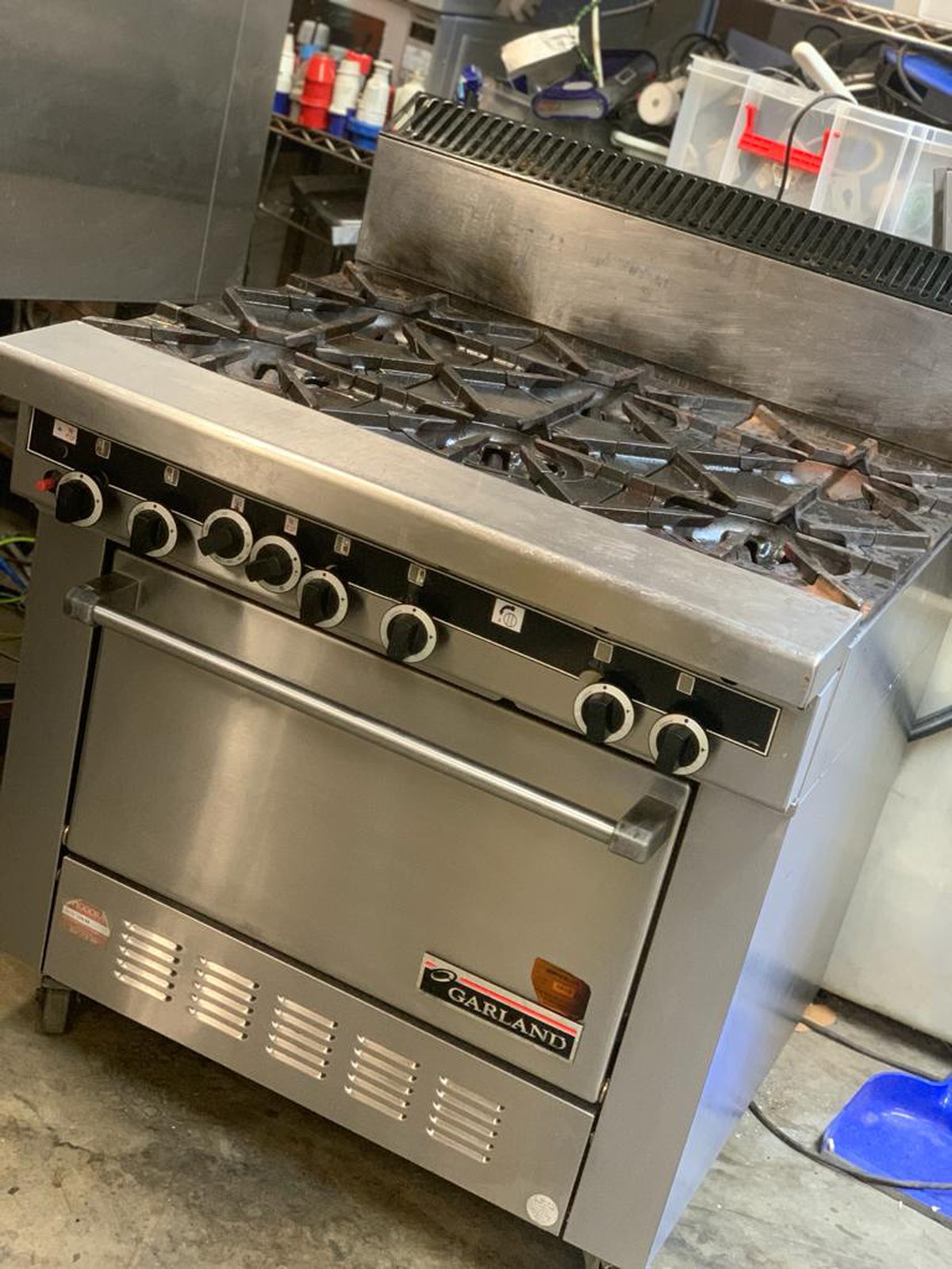 Secondhand Catering Equipment Gas Range Cookers Garland GF366R Six