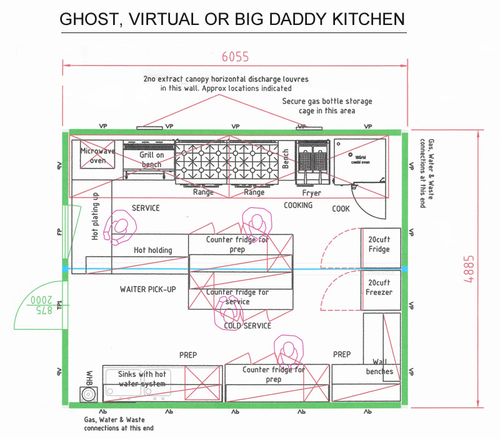 Large Ghost kitchen cabin AKA Big Daddy! Large Ghost kitchen cabin AKA Big Daddy!
