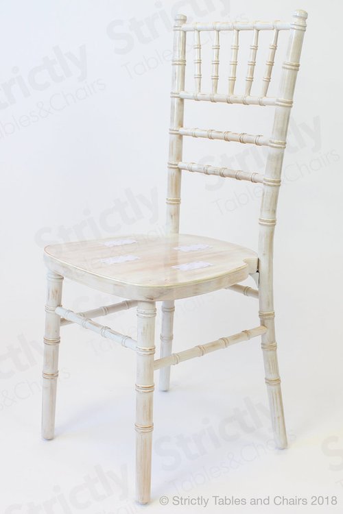 Secondhand Chairs and Tables Limewash Banqueting Chairs for sale