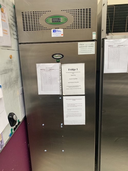 Fosters ESPG600H Upright Single Fridge