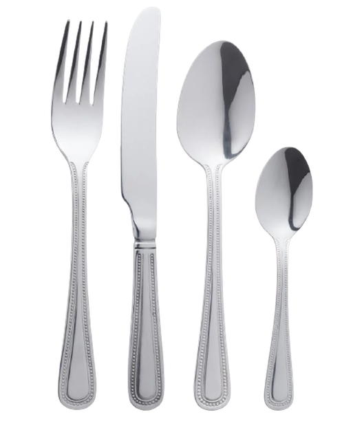 Bead pattern stainless steel cutlery