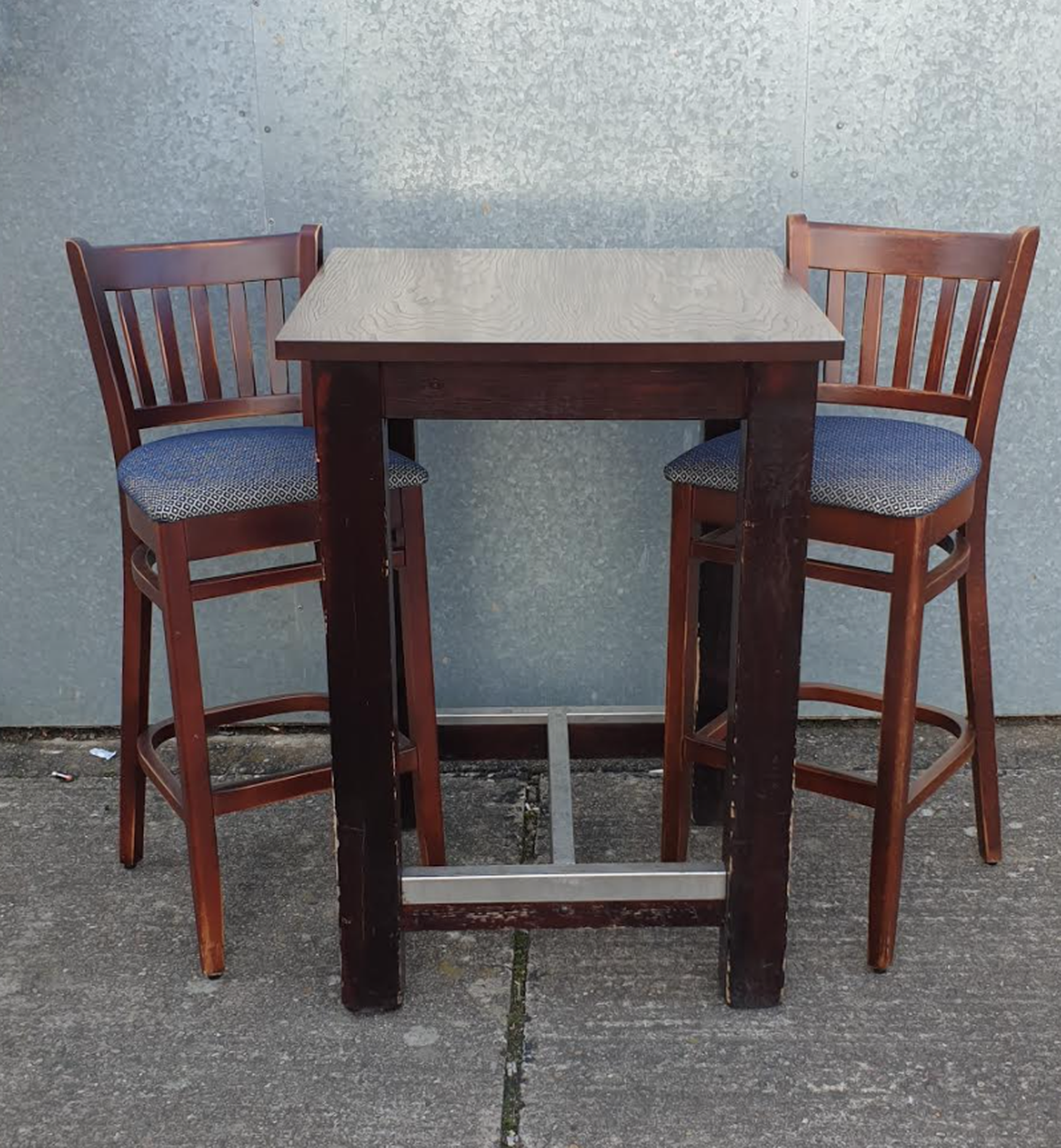 Secondhand Pub Equipment Poseur Tables 4x Dark Oak Tables