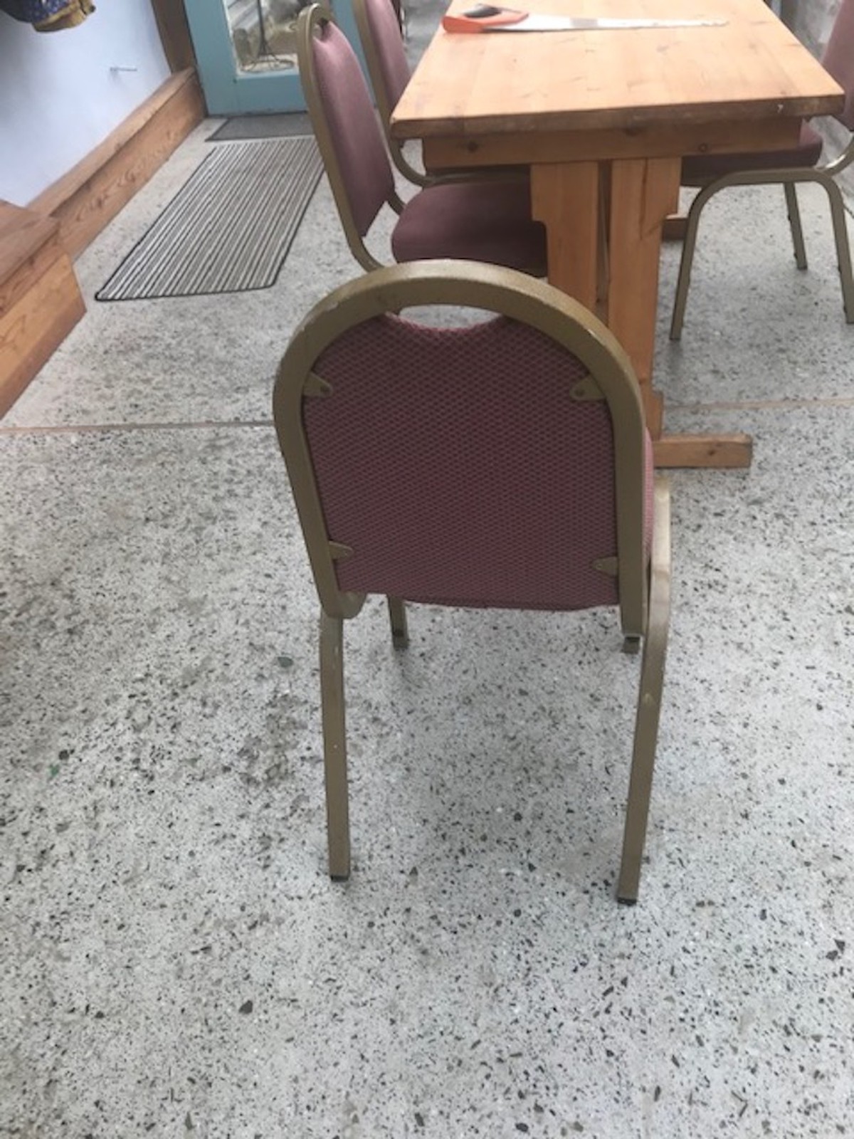 Secondhand Chairs and Tables | Steel Frame Banqueting Chairs | 110x