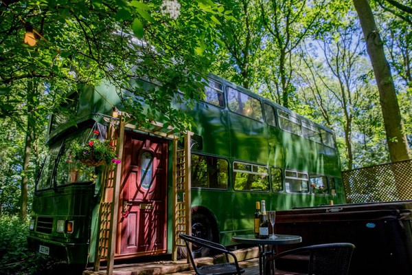 Glamping Double decker bus for sale