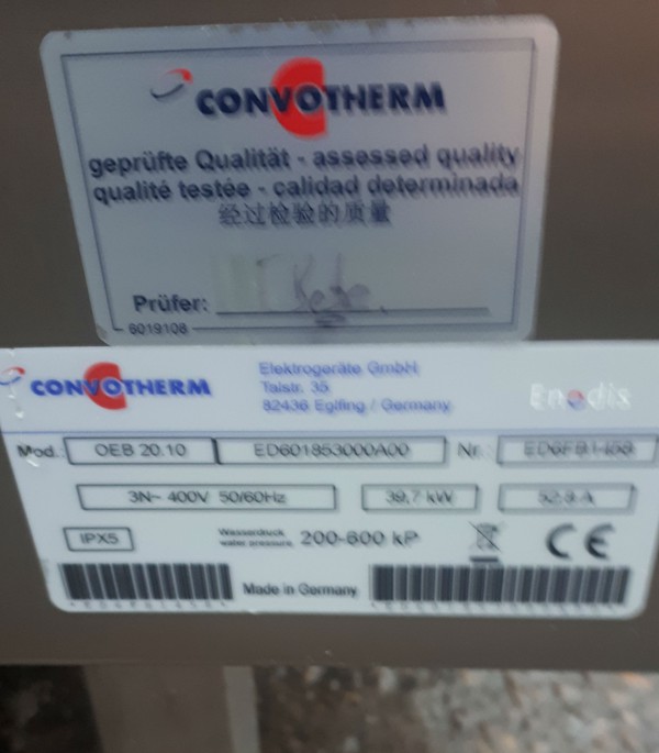 Convotherm 20 grid oven