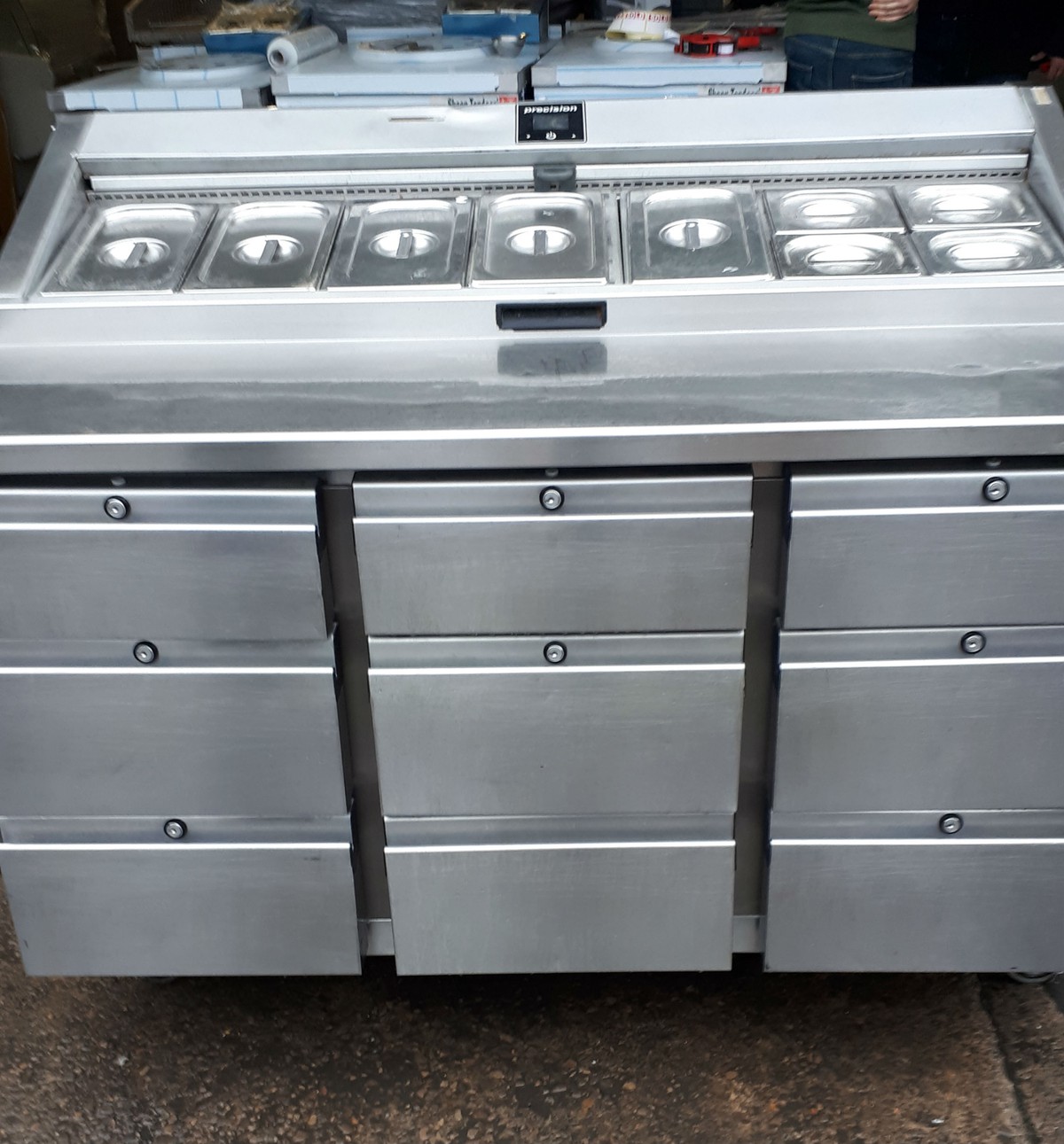 Secondhand Catering Equipment Toppings Chiller / Fridge Pizza Prep