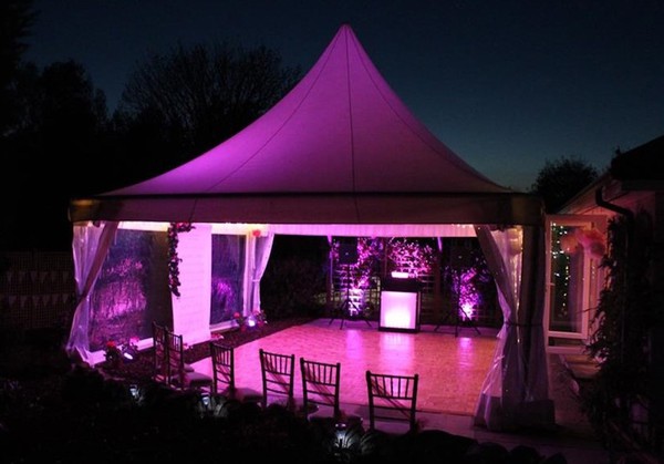 Lit 6x6m Pagoda Marquee