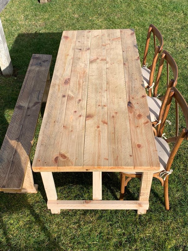 Rustic Trestle Tables & Benches 2