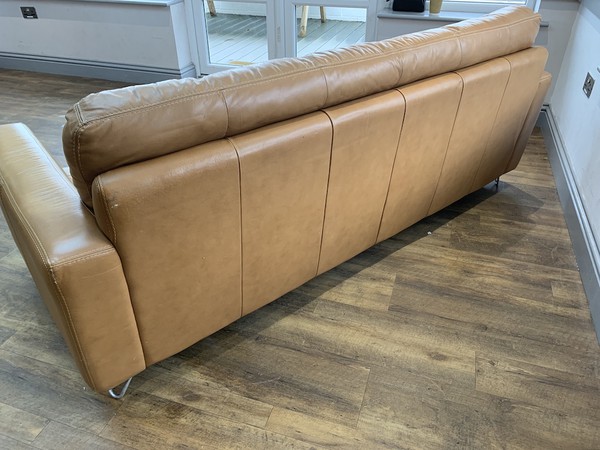 Leather 3 Seater Settee