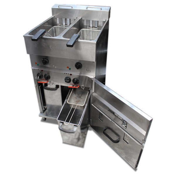 Secondhand Catering Equipment Electric Fryers Valentine Twin Tank