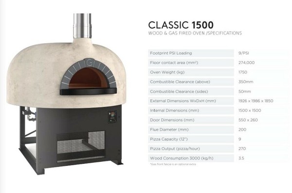 Used Gozney 1500 Classic Pizza Oven Commercial Gas Powered Pizza Oven