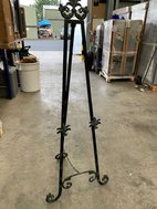 Cast metal easel