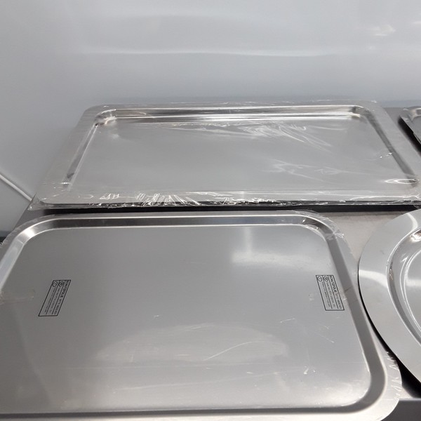 Secondhand Catering Equipment Stainless Steel Flats, Platters