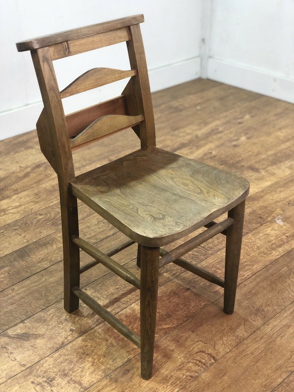 30x Vintage Wooden Church Chairs