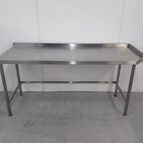 1.8m x 66cm stainless steel table