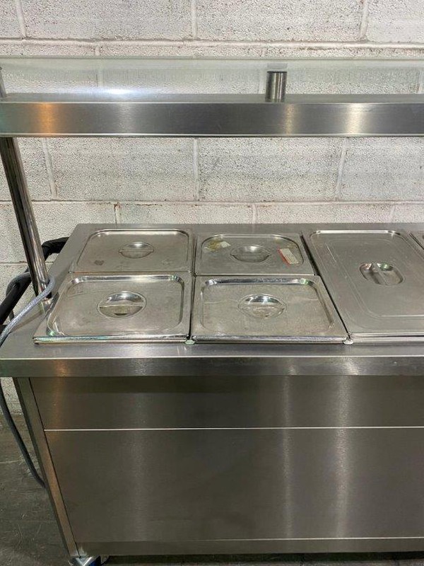 Food service trolley and bain marie