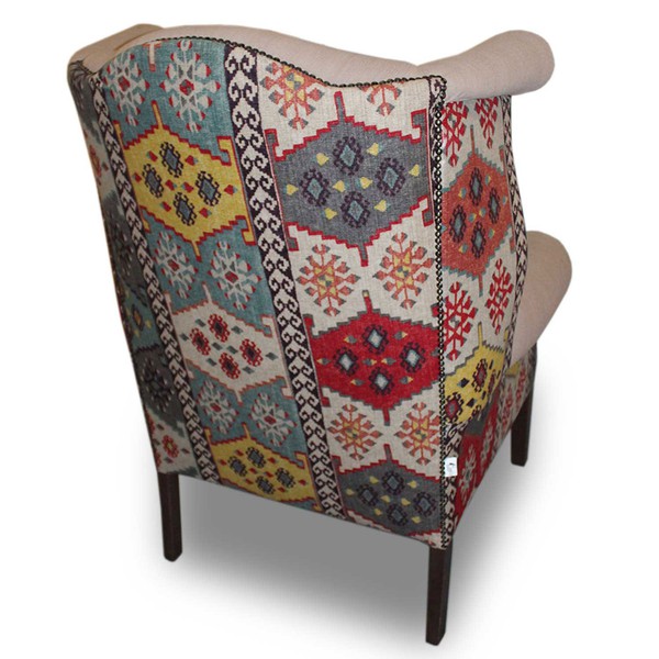 arm chairs with patterned back