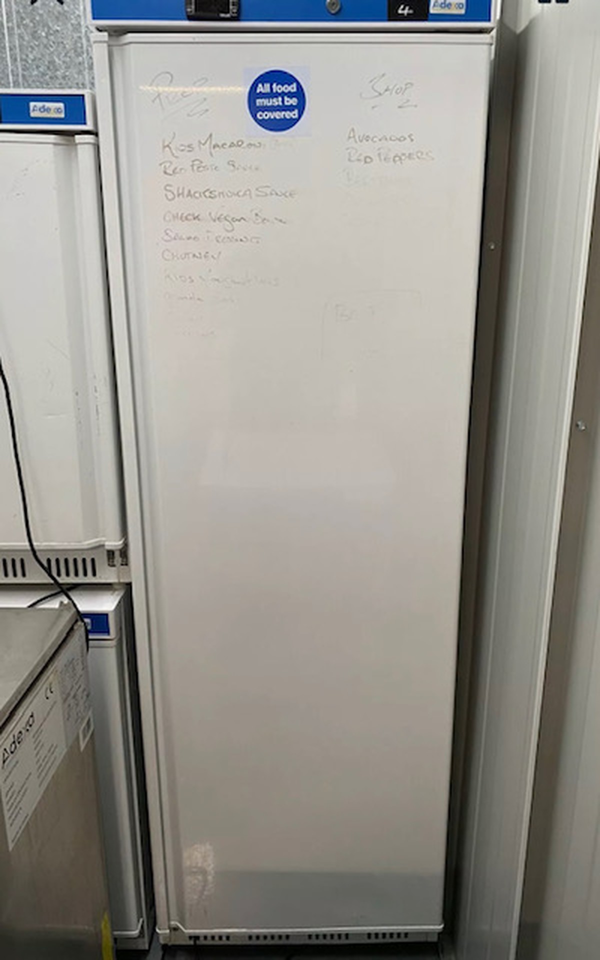 Secondhand Catering Equipment Upright Fridges Single Door Adexa