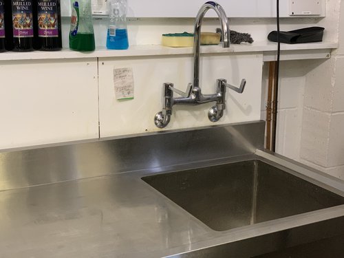 Deep single catering sink