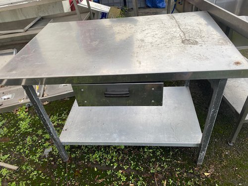1.2m stainless steel table