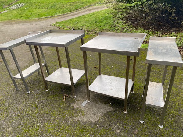 Stainless steel filler tables