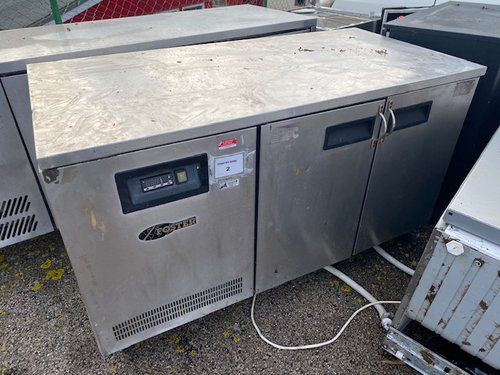 Two door prep fridge