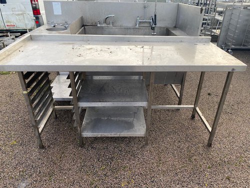 Stainless steel prep table 1.8m
