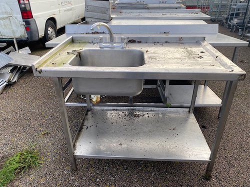 1200mm single stainless steel sink